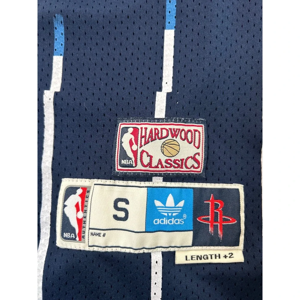 Adidas Houston Rockets Jersey Men Small Navy Hakeem Olajuwon 34 Hardwood Classic
